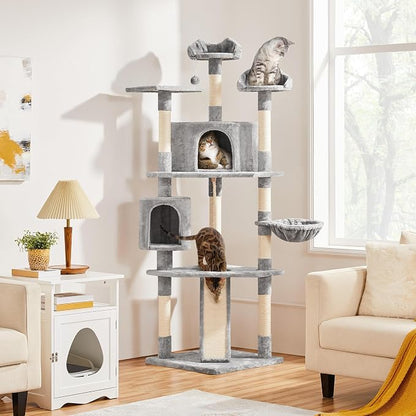 Yaheetech 79 inches Cat Tree Multi-Level Cat Tower - Image 9