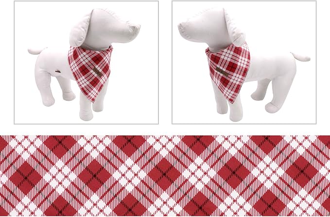 Lionet Paws Christmas Dog Bandana Washable Cotton Handkerchief Scarf Triangle - Image 4