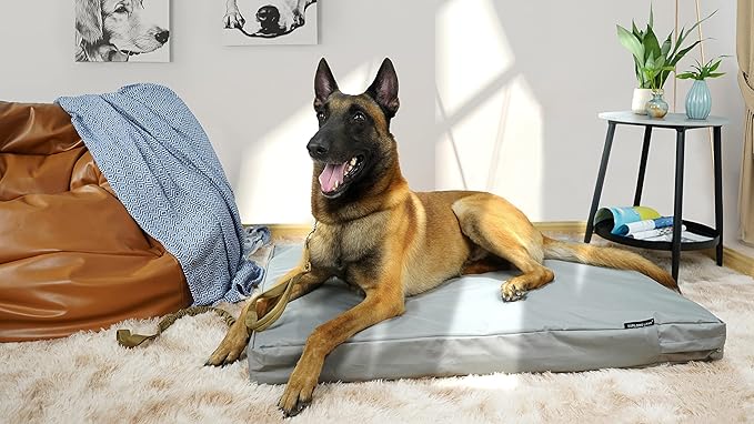 Explore Land Waterproof Dog Bed Cover Canvas Washable Dog Crate Pad Replacement - Image 2