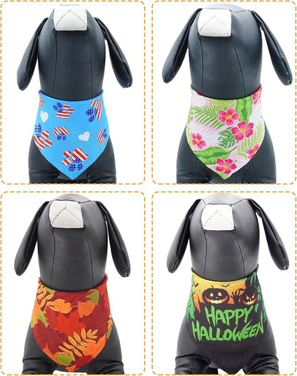 PET SHOW 50 Pack Big Dog Bandanas Bulk XL Assorted Random Dog Scarves Bibs - Image 5