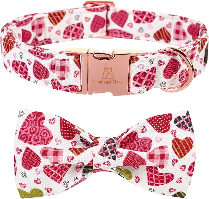 Lionheart glory Heart Dog Collar, Adjustable Dog Collar by LionheartGlory