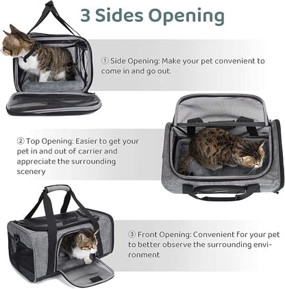 TSA Approved Pet Carrier for Small Cats Dogs, Travel Bag - Image 8
