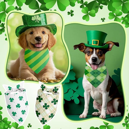 Weewooday 50 Pcs St Patricks Day Bandanas Bulk - Image 6