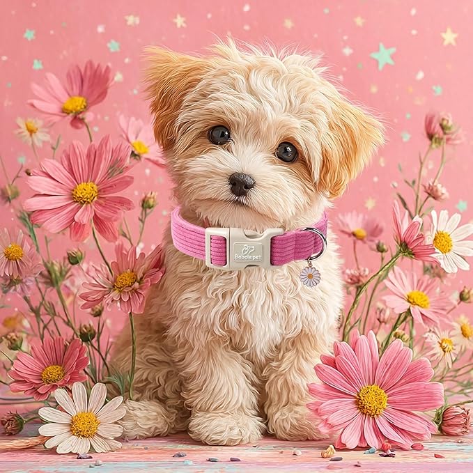 Cute Corduroy Dog Collar - Image 2