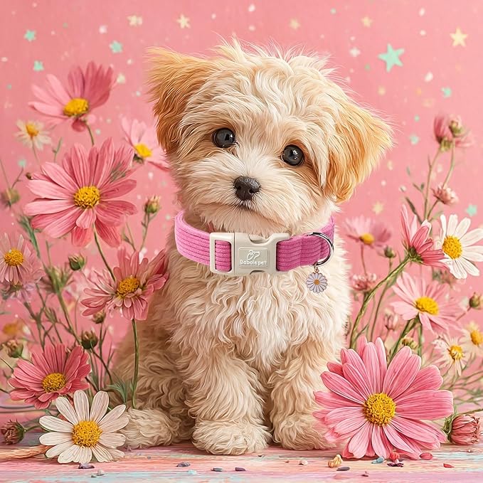 Cute Corduroy Dog Collar - Image 2