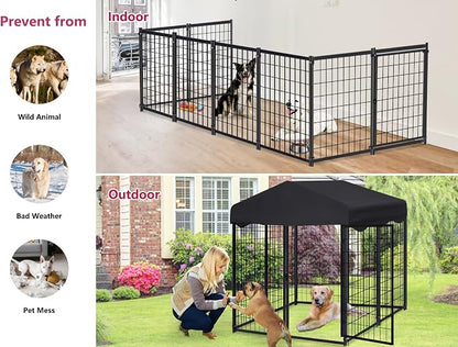 Dog Kennel Outside, 4.5' x 4' x 4' Dog Kennel Outdoor - Image 8