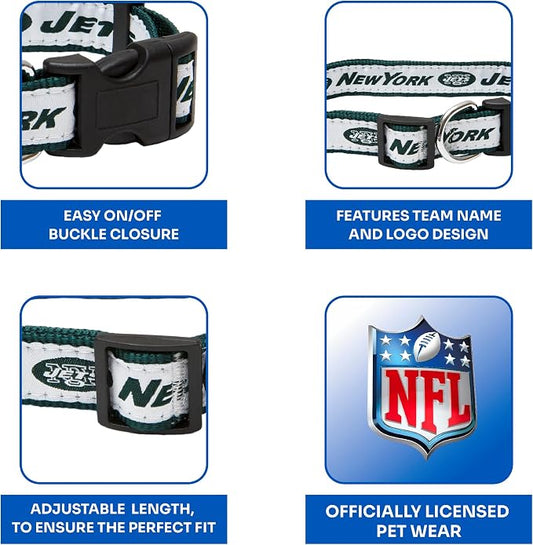 Pets First NFL New York Jets Licensed PET COLLAR, Large - Image 2