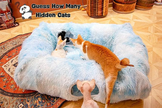 XxingSheep 4 Cave Shuttled XL Cat Tunnel Bed - Image 2