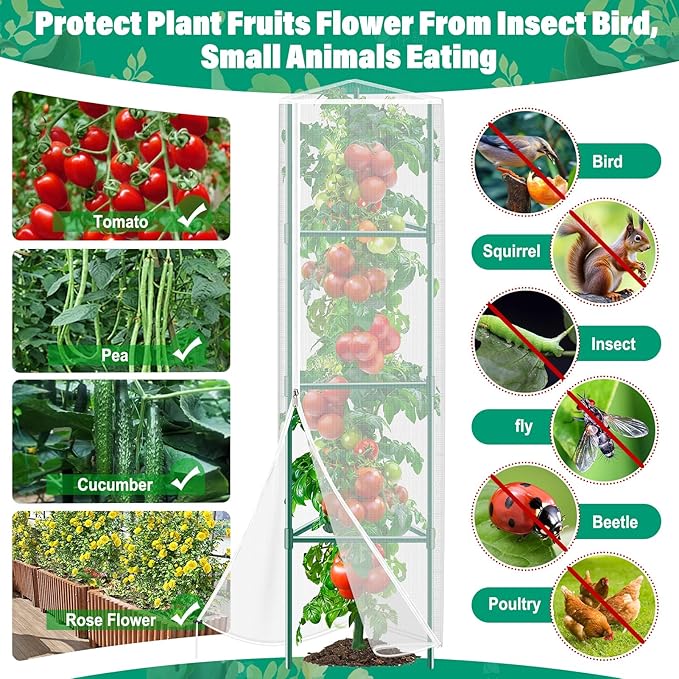 3 Pack Garden Bird Netting Plant Cover - Image 6
