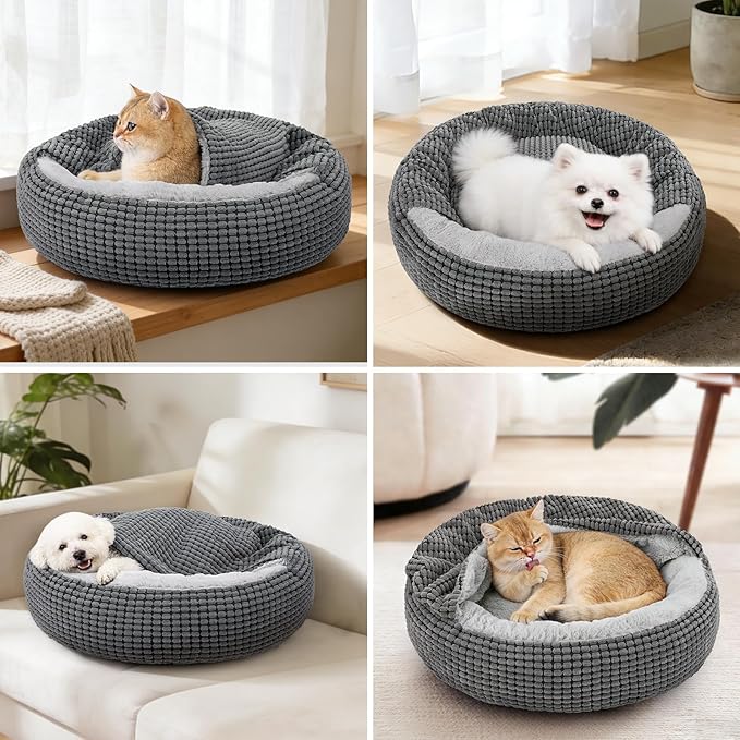 SIWA MARY Dog Bed with Attached Blanket - Image 6