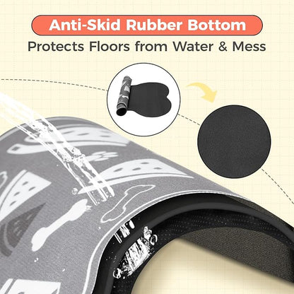 Dog Food Mat, 0.15” Thickened Super Absorbent Pet Feeding Mat - Image 4