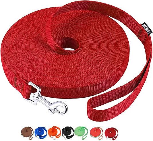 AmaGood Dog/Puppy Obedience Recall Training Agility Lead-15 ft 20 ft 30 ft 50 by DOGLEASH