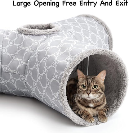 Tempcore Pet Cat Tunnel Tube Cat Toys 3 Way Collapsible, Cat Tunnels - Image 4