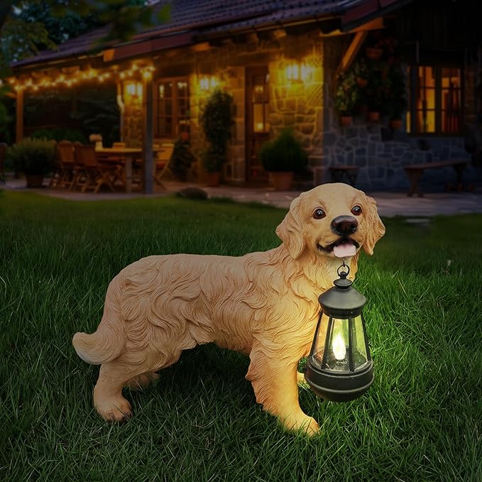 Golden Retriever Statue Outdoor Decorations – Outdoor Dog Statue Standing - Image 6
