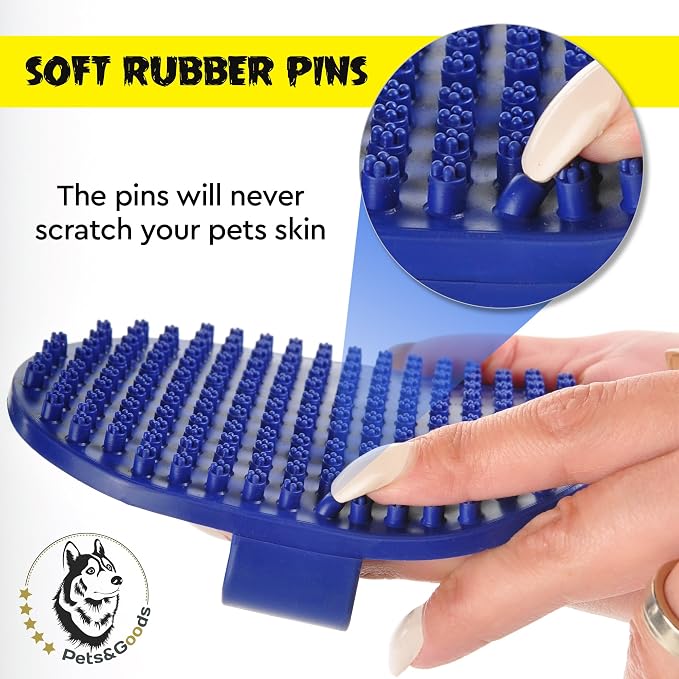 Pets&Goods Rubber Grooming Brush - Image 3