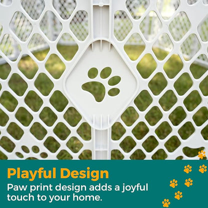 MyPet 8-Panel Paws Petyard, Durable & UV-Resistant Puppy Playpen, - Image 3