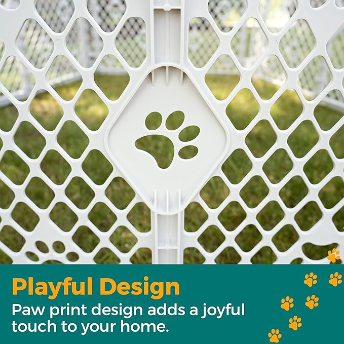 MYPET 6-Panel Paws Petyard, Durable & UV-Resistant Puppy Playpen, - Image 3