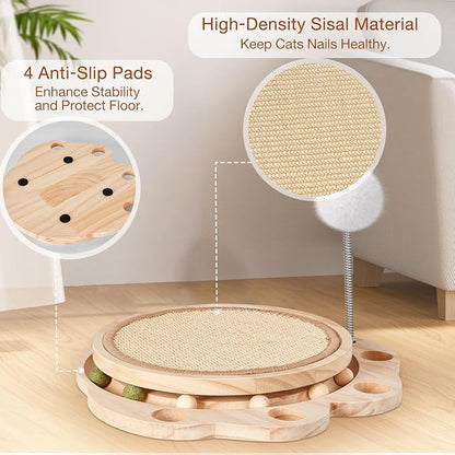 Cat Scratcher-Cat Interactive Toys, Ball Track Toy - Image 4