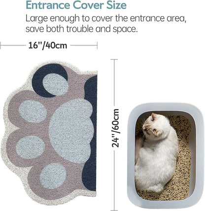 Cute Cat Litter Mat 24”x16”, Litter Box Mat, Litter Trapping Mat, Soft on Kitty - Image 3