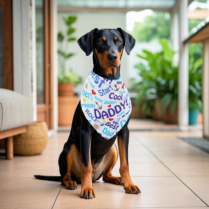 30 Pack Fathers Day Dog Bandanas Bulk - Image 7