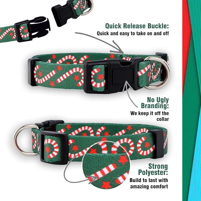 Native Pup Christmas Dog Collar- Winter Holiday Collars - Image 4