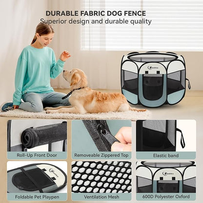 Large Dog Cat Playpen, Puppy Pet Playpen Indoor - Image 5