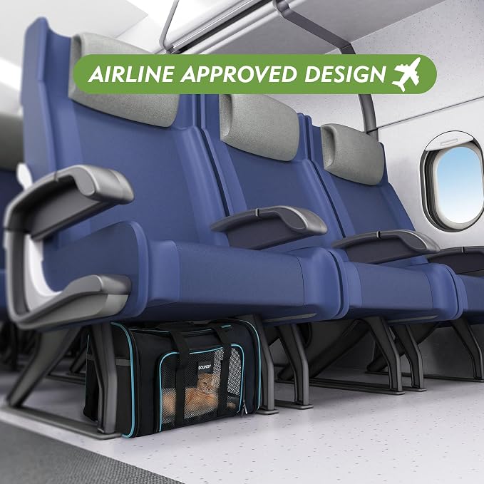 Soundy Large Cat Carrier Dog Carrier Under 25 Lbs, Collapsible Ventilated - Image 7