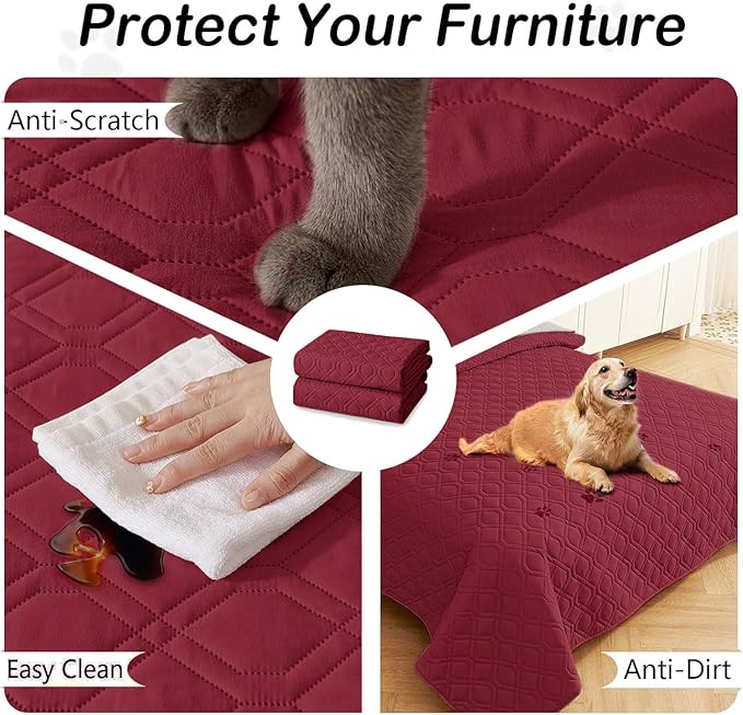 hyha Waterproof Dog Bed Blanket, Soft Pet Blankets, Waterproof Couch Cover - Image 5