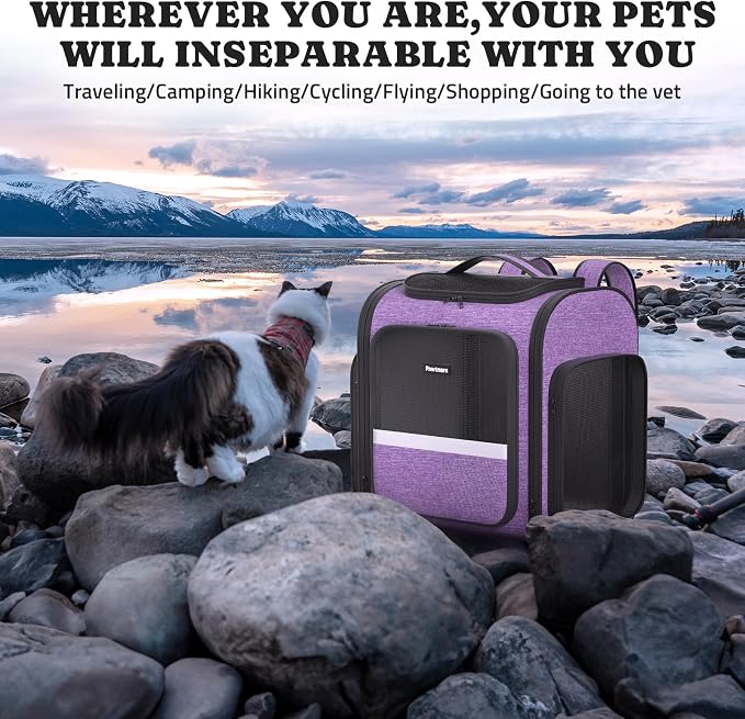 Pawtners Dog Carrier Backpacks Large Cat Backpack - Image 8