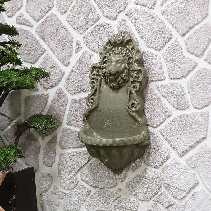 iLAND 1/12 Scale Fairy Garden Accessories Outdoor Miniature Birdbath Fountain & - Image 2