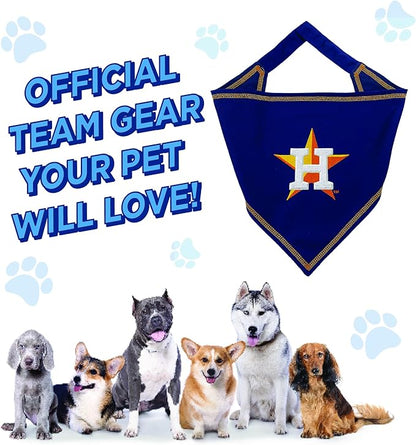 Pets First MLB Houston Astros TIE Bandana, Large/X-Large. Dog Bandana Scarf Bib - Image 5