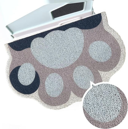 Cute Cat Litter Mat 24”x16”, Litter Box Mat, Litter Trapping Mat, Soft on Kitty by Rarenut