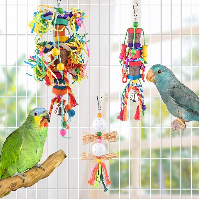 KATUMO Bird Toys, Parakeet Swing Parrot Ladder Cockatiel Perch Conure Hanging - Image 5