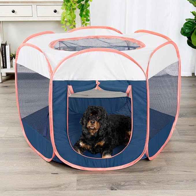 Furhaven Portable Dog Playpen Cat Tent, Pet Playground, Kennel Foldable Indoor - Image 2