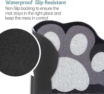 Cute Cat Litter Mat 24”x16”, Litter Box Mat, Litter Trapping Mat, Soft on Kitty - Image 5