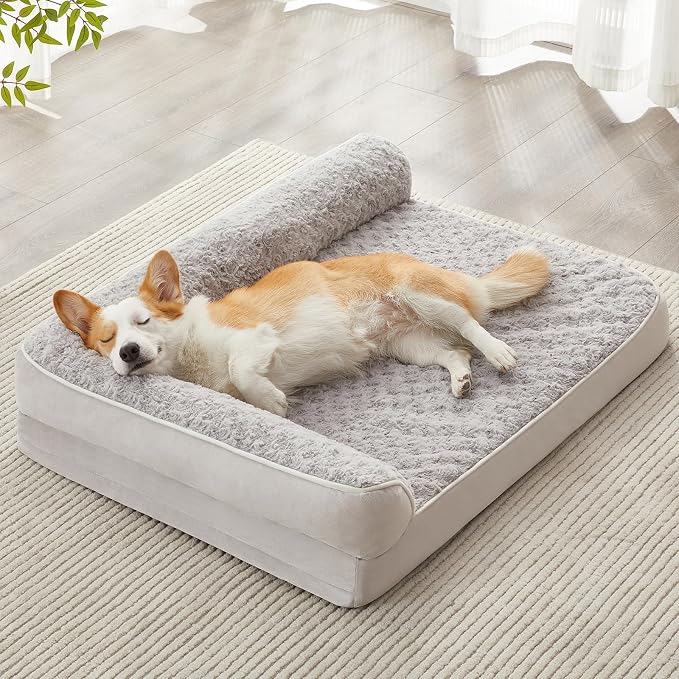 BFPETHOME Orthopedic Dog Beds for Large Dogs-Waterproof Sofa Dog Bed by BFPETHOME