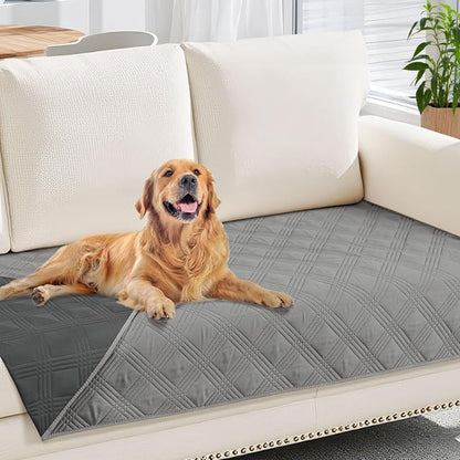 hyha Waterproof Dog Blanket, Reversible Pet Bed Blanket, Soft Sofa Couch Cover by hyha