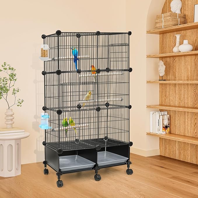 Upgraded Encrypted 46-Inch Bird Cage, - Image 6