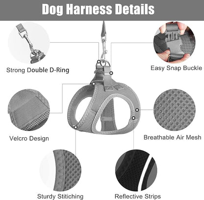 PetiFine Cat Harness and Leash Set, Escape Proof Kitten Harness Reflective - Image 3
