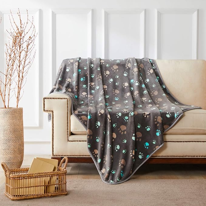 Allisandro 350 GSM Super Soft and Premium Fuzzy Flannel Fleece Pet Dog Blanket - Image 4