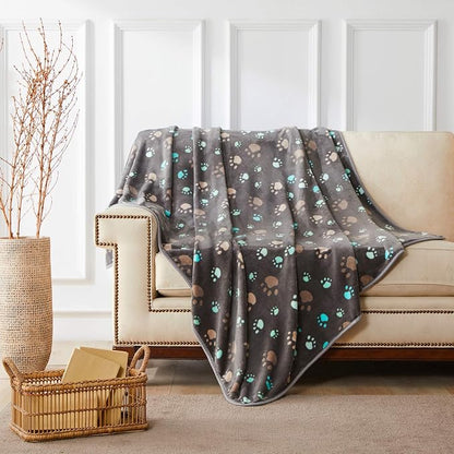 Allisandro 350 GSM Super Soft and Premium Fuzzy Flannel Fleece Pet Dog Blanket - Image 4