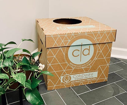 Leakproof Disposable Cat Litter Box 3 Pack Top/Low Entry INCLUDES- 3 lids - Image 2