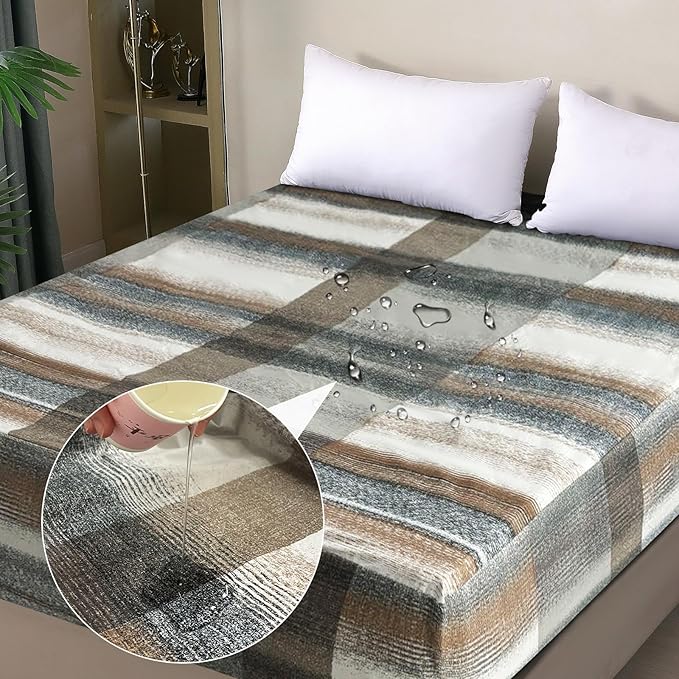 Waterproof Mattress Protector King, Fitted Sheet Style Breathable Mattress Cover by OHANO