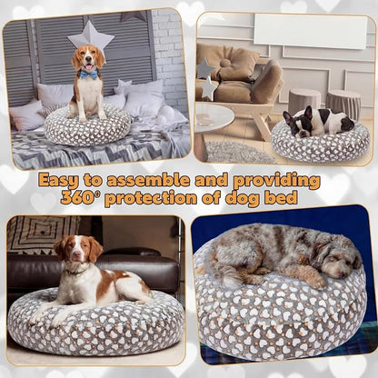 Youyole Large Washable Round Dog Bed Cover Replacement Waterproof 45 x 45 x 11 - Image 4