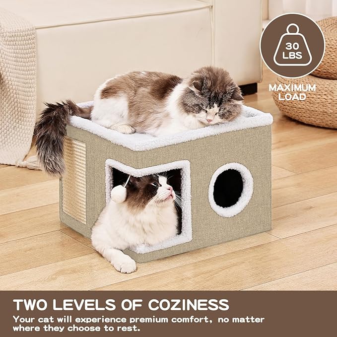 Cat Beds for Indoor Cats Houses, Large Cat Cave - Image 5