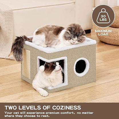 Cat Beds for Indoor Cats Houses, Large Cat Cave - Image 5