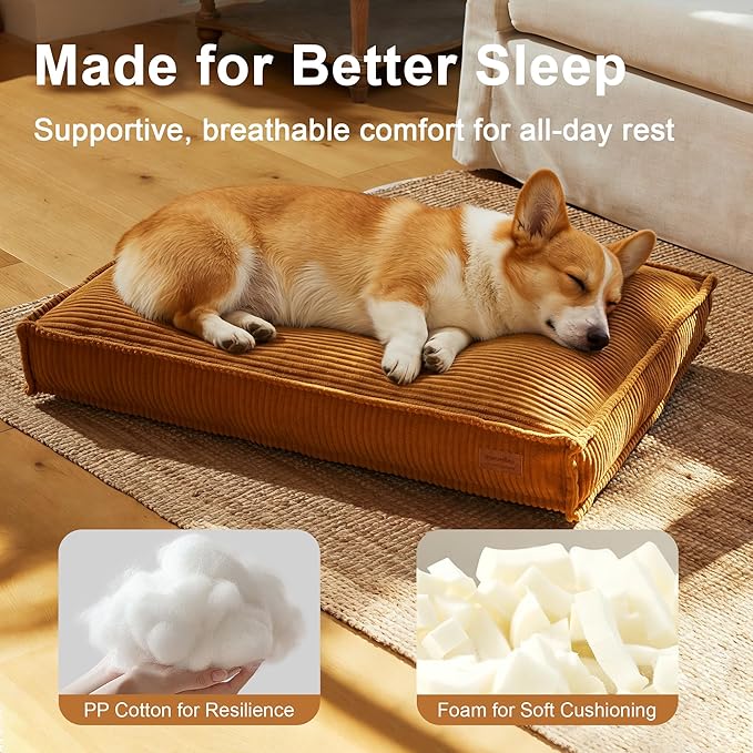 FUKUMARU 5.5-Inch Thick Dog Bed Mat, Washable Cat Bed - Image 3