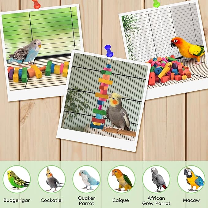 Bird Toys for Parrot, Birds Cage Chewing Playing Training Toy for Cockatoos - Image 6