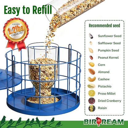 Squirrel Proof Bird Feeder, Metal Cage Bird Feeder - Image 3