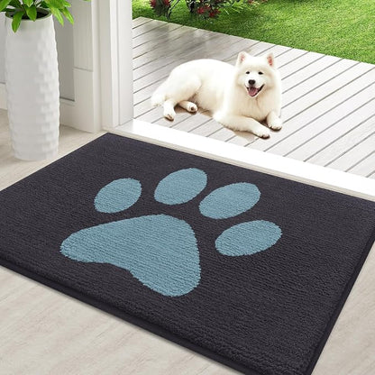 Buganda Dog Door Mat for Muddy Paws, Absorbent Dirt Trapper Non Slip Indoor by Buganda